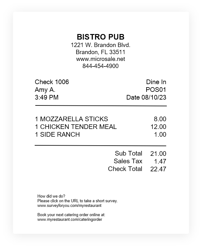 How to enable and email customer receipts through the POS MicroSale
